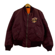 ALPHA フライトジャケット 90s USA製 MA-1 (S) 赤