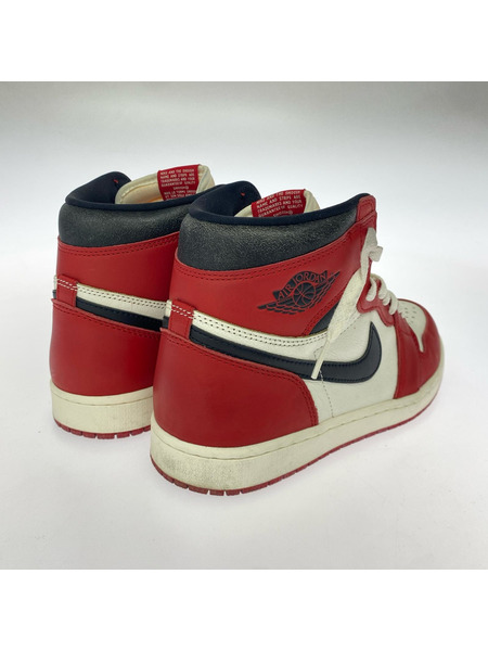 NIKE AIR JORDAN 1 HIGH OG LOST & FOUND スニーカー 28.5 赤系