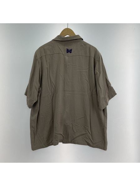 Needles COWBOY ONE-UP SHIRT R/PE Twill L ベージュ