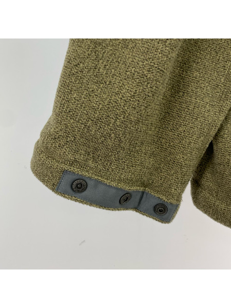 and wander マウンテンパーカ プリマロフトフリースジャケット カーキ (4)