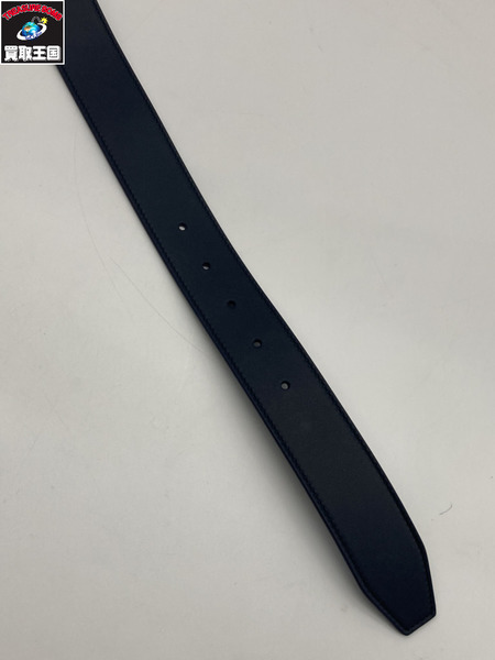 GUCCI グッチ 838647 ウェブディテール バックル ベルト レザー ネイビー