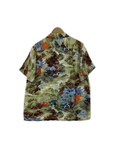 OLD・VINTAGE 半袖シャツ 50~60s Sportswear 和柄レーヨンアロハシャツ M