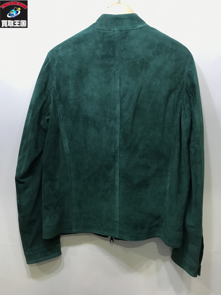 UNITED ARROWS EMMETI JURI 撥水スエード シングルライダースジャケット 46