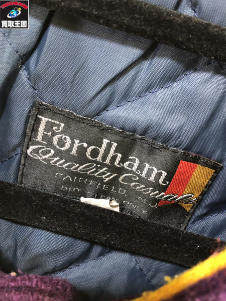 Fordham/70-80s/セーラーカラースタジャン/サイズ46/パープル/紫/ヴィンテージ/メンズ/アウター/ジャケット/ジャンパー[値下]