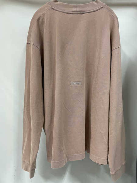 Acne Studios ウォッシュド加工 バックロゴL/Sカットソー L ピンク