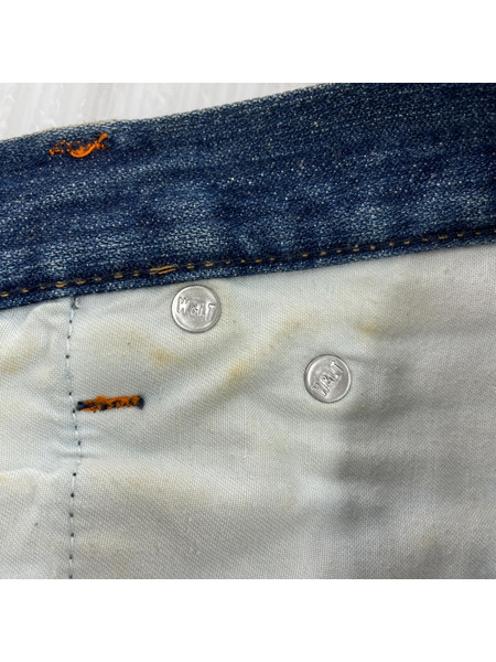 W.&L.T. デニム・ジーンズ 落書キ クロップドパンツ 32 ブルー[値下]