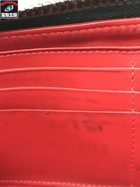 C.Louboutin 長財布 パネトーネ 黒 スタッズ カーフレザ-