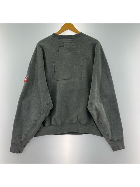 C.E 24ss OVERDYE WB HEADS x 4 C.E CREW NECK L フェードブラック