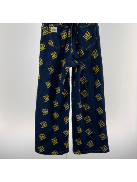 オールインワン・サロペット Hello.SANFRANCISCO ハロー刺繍デニムビスチェキャミ