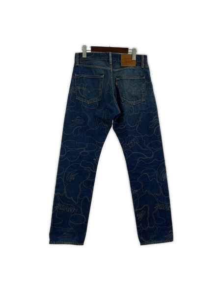A BATHING APE デニム・ジーンズ ×Levi's 16500-0002 ペイントデニム W30
