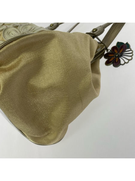 Anna Sui ソノ他 ガーデンコーティングトートバッグ 白