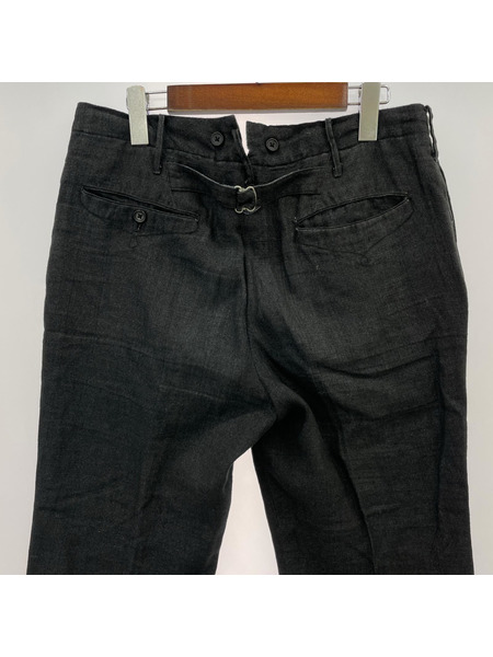 OLD JOE & CO. パンツ リネンスラックス シンチバック ブラック
