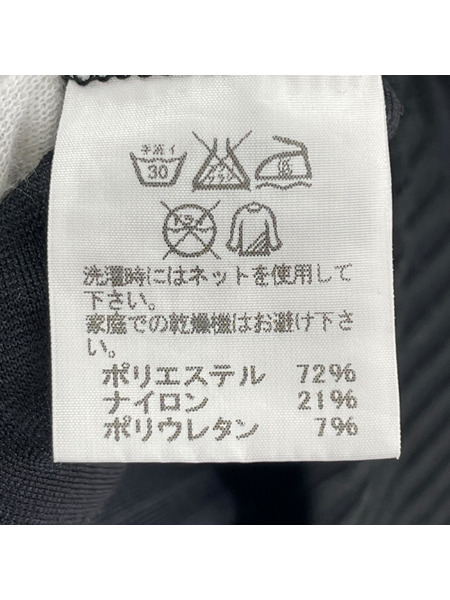 ISSEY MIYAKE 長袖Tシャツ・カットソー ボーダーショルダーL/Sカットソー 黒