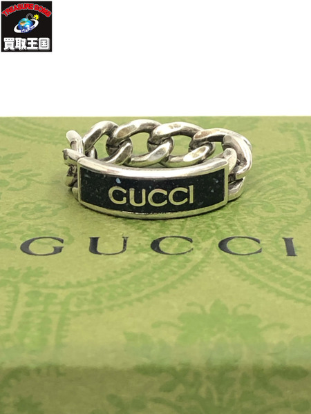 GUCCI  ロゴエナメルリング #22 925[値下]