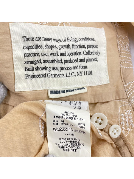 Engineered Garments 半袖シャツ ステッチデザイン S/Sシャツ L