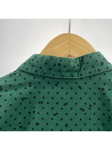 Sacai 長袖シャツ DRAWSTRING DOT SHIRTS -D 19-01952M 緑 (3)