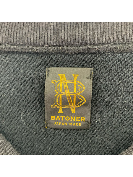 BATONER 25AW MERANGE COLOR JUMBERCA URAKE CREW NECK 1 チャコール