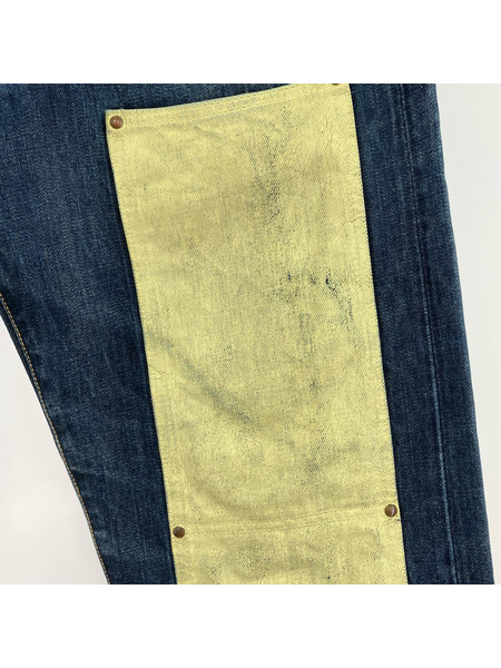 EVISU デニム・ジーンズ Lot.2013 ダブルニー カモメ インディゴ (31)