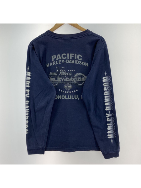 Harley-Davidson 長袖Tシャツ・カットソー USA製 スカル M