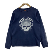 Harley-Davidson 長袖Tシャツ・カットソー USA製 スカル M
