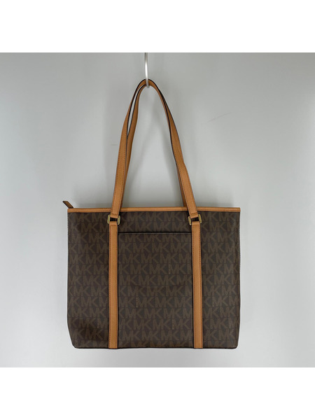MICHAEL KORS トートバッグ PVC 総柄 茶