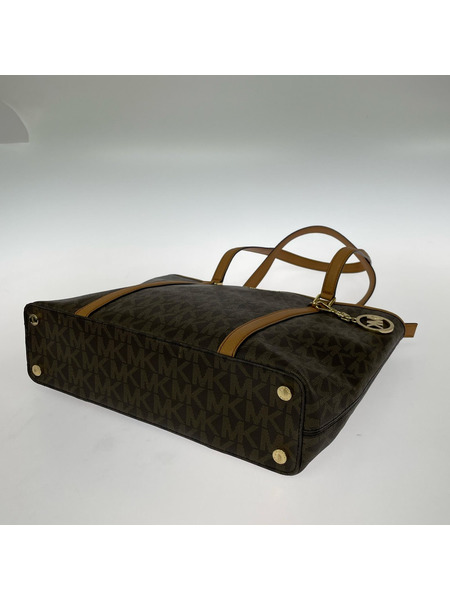 MICHAEL KORS トートバッグ PVC 総柄 茶