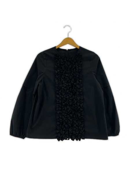UNITED ARROWS ソノ他 リッチフリルブラウス/黒