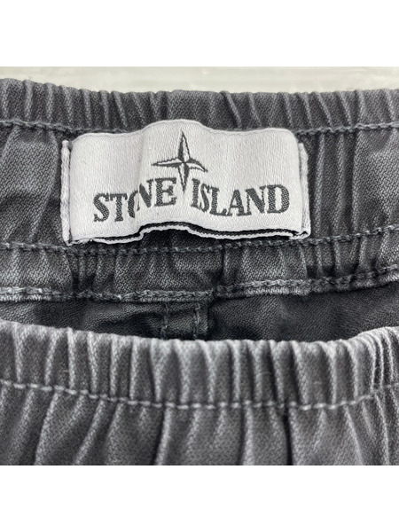 STONE ISLAND パンツ TYPE RE-T イージーカーゴパンツ ブラック W30