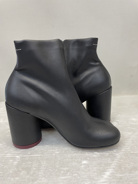MM6 19AW エコレザー アンクルブーツ ブラック 36 黒 S59WU0097[値下]