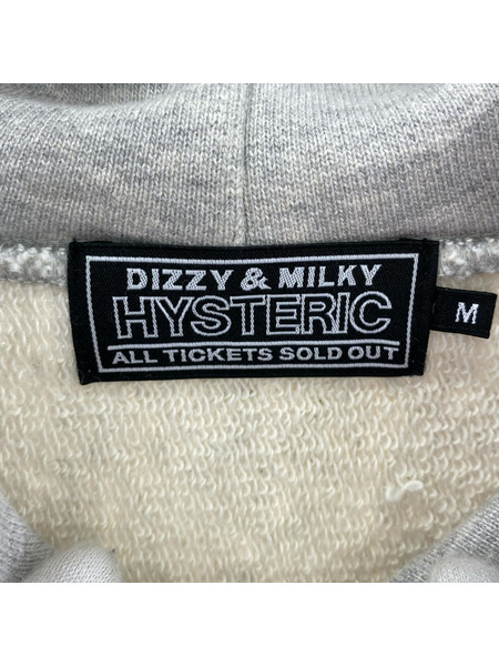 HYSTERIC GLAMOUR パーカー HYS LOGO プルオーバーパーカー GRY (M)