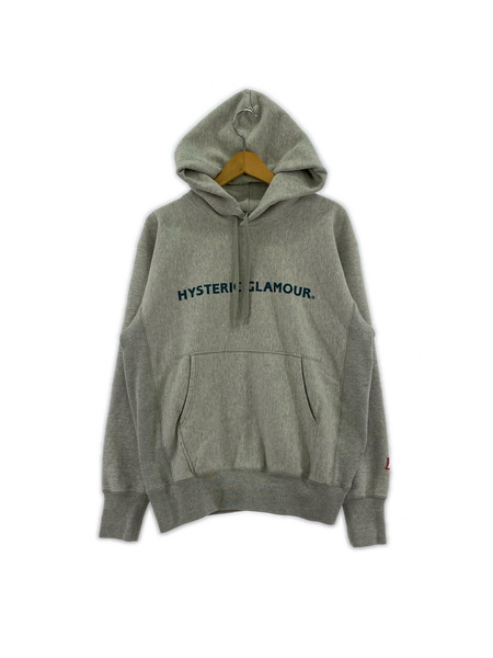 HYSTERIC GLAMOUR パーカー HYS LOGO プルオーバーパーカー GRY (M)