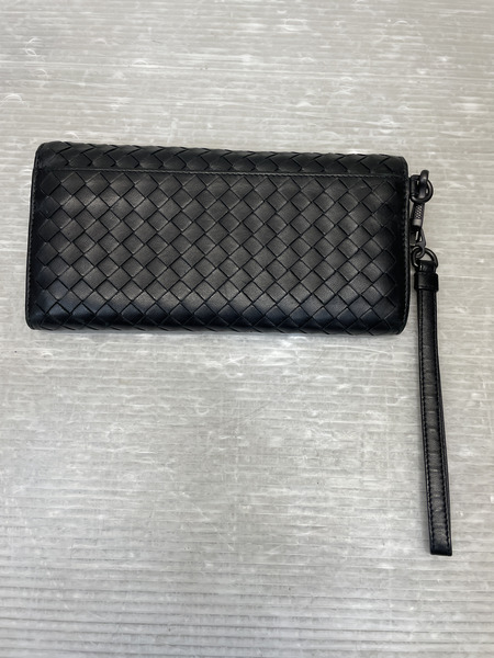 Bottega Veneta イントレチャート ロングウォレット 黒[値下]