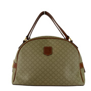 ハンドバッグ CELINE マカダム ハンドバッグ ハーフムーン