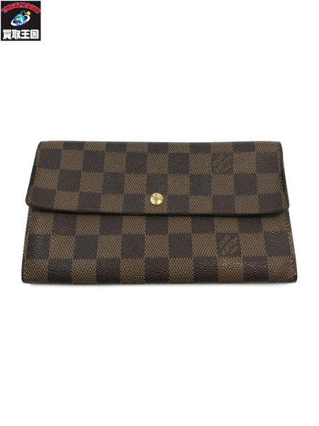 LOUIS VUITTON ルイヴィトン LV N61726 ダミエ ポルトフォイユ サラ 長財布 ロングウォレット
