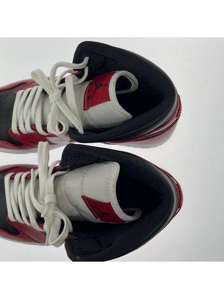 NIKE スニーカー AIR JORDAN MID Chicago Black Toe 554724-069 27cm