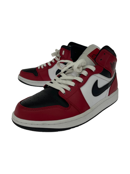 NIKE スニーカー AIR JORDAN MID Chicago Black Toe 554724-069 27cm