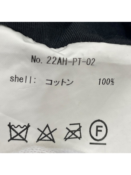 AZUMA×APOCRYPHA 2タックワイドパンツ 22AH-PT-02 黒 (-1)