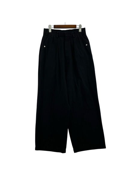 AZUMA×APOCRYPHA 2タックワイドパンツ 22AH-PT-02 黒 (-1)