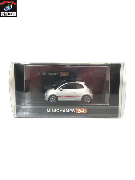 MINICHAMPS 1/64 Fiat 500 2007 Abarth ホワイト