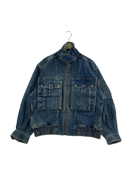 80s ISSEY MIYAKE DUETRIO マルチポケット デニムジャケット M BG31117