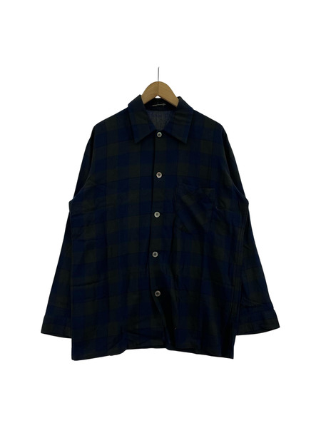 LAD MUSICIAN 長袖シャツ レーヨンシャツ 44 ブルー