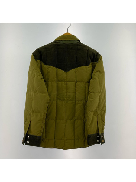 THE FLAT HEAD ジャケット コーデュロイ 切リ替エ シャツジャケット カーキ