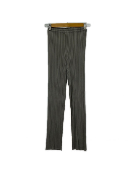 PLEATS PLEASE パンツ プリーツ グレー (1)