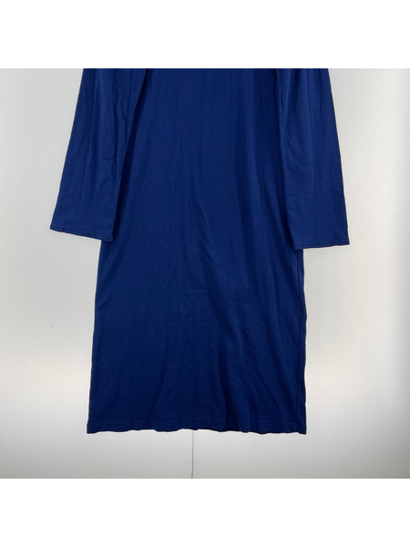 6 ROKU 長袖ワンピース COTTON LIGHT SWEAT ZIP DRESS