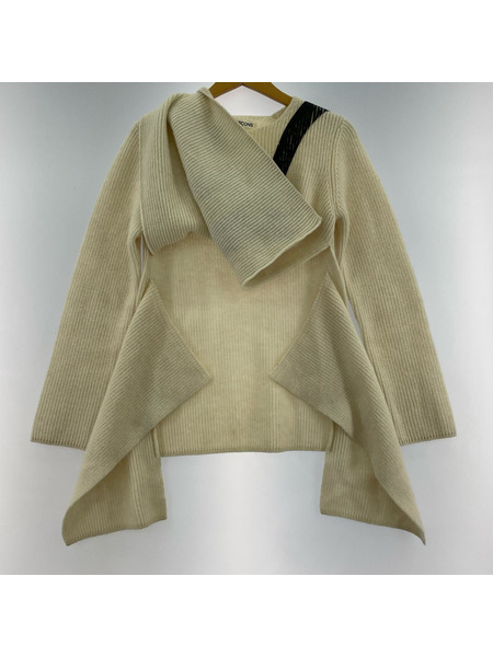 COMME des GARCONS 22AW プリント加工ニット S ホワイト[値下]