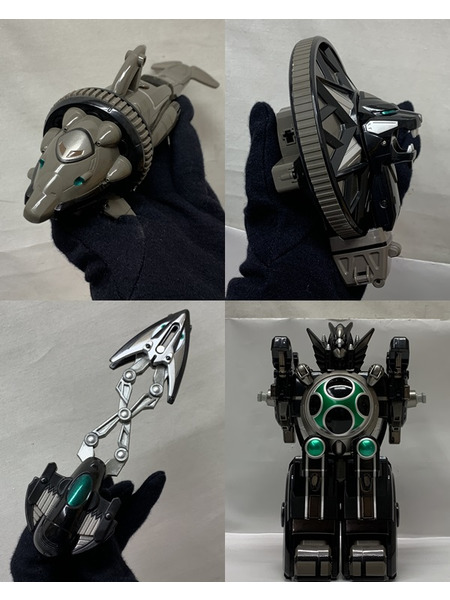 DX超合金 GD-49 轟雷旋風神 ブラックバージョン 開封品 ダメージあり 忍風戦隊ハリケンジャー ゴウライセンプウジン