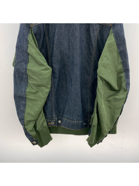 Sacai ブルゾン・ジャンパー A.P.C. MA-1 EIMI denim jacket L