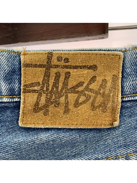 STUSSY デニム・ジーンズ 90s ダメージデニムパンツ (W28)