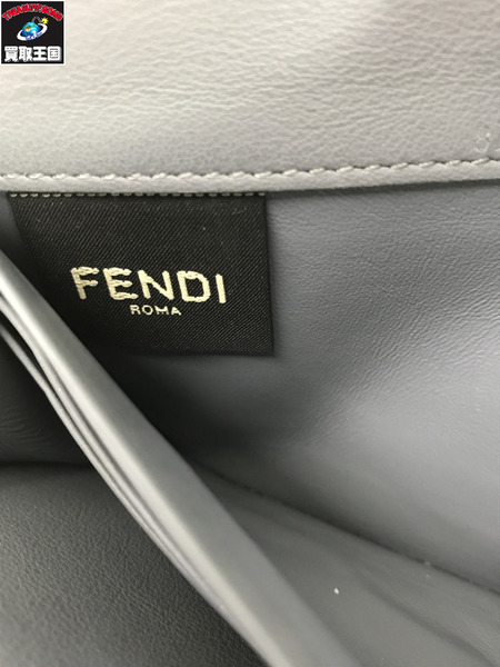 FENDI 長財布 PEEKABOO レザー グレー