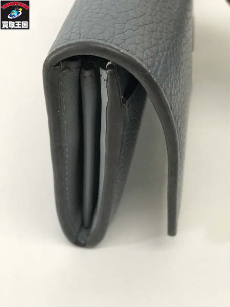 FENDI 長財布 PEEKABOO レザー グレー